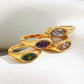 18K Gold Plated Waterproof Zircon Ring Jewellery