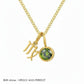 Double Birthstone & Zodiac Pendant Necklace