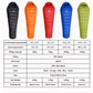 3 Season Extra Warm Down Mummy Style Sleeping bag.